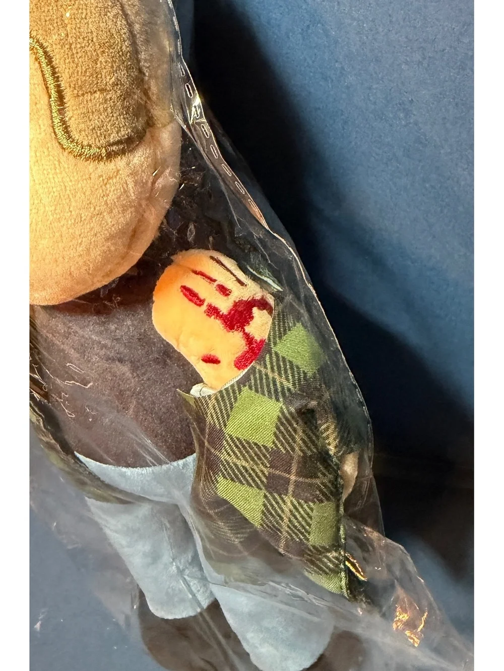 Large Plushie. Dean Winchester with Castiel hand print. NWT